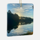 Sunrise Over A Georgia Lake セラミックオーナメント (右)