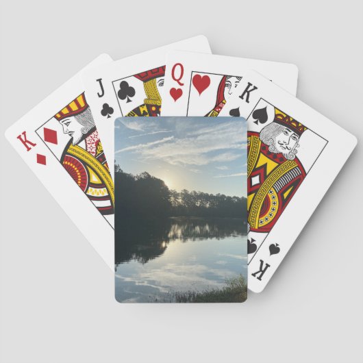 Sunrise Over a Georgia Lake トランプ (裏面)