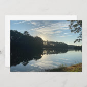 Sunrise Over A Georgia Lake ノートカード (正面/裏面)