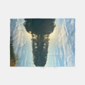 Sunrise Over A Georgia Lake フリースブランケット (正面(横))