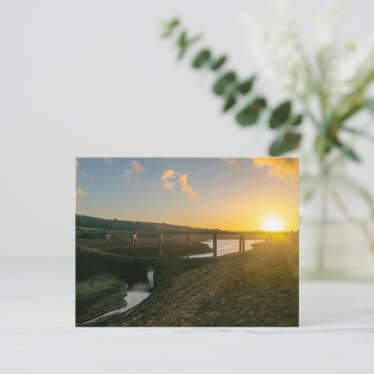 Sunrise Over Baitings Bridge - Exposed Depths ポストカード (スタンド正面)