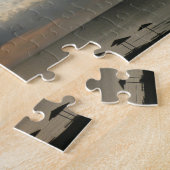 Sunrise over beach in Greece Scenic Seascape Photo ジグソーパズル (側面)