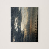 Sunrise over beach in Greece Scenic Seascape Photo ジグソーパズル (縦)