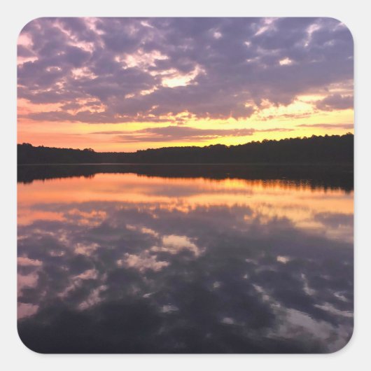 Sunrise Over Bear Lake スクエアシール (正面)