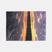 Sunrise Over Bear Lake フリースブランケット (正面(横))