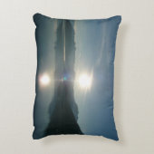 Sunrise over College Fjord Alaska写真 アクセントクッション (裏面(縦))