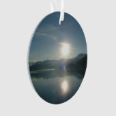 Sunrise over College Fjord Alaska写真 オーナメント (正面)