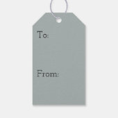 Sunrise over College Fjord Alaska写真 ギフトタグ (裏面)