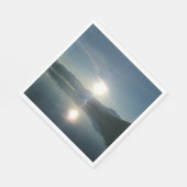 Sunrise over College Fjord Alaska写真 スタンダードランチョンナプキン (角)