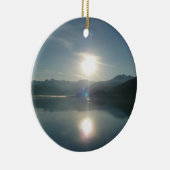 Sunrise over College Fjord Alaska写真 セラミックオーナメント (右)