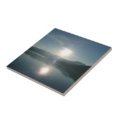 Sunrise over College Fjord Alaska写真 タイル (側面)