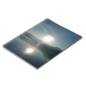 Sunrise over College Fjord Alaska写真 ノートブック (左側)