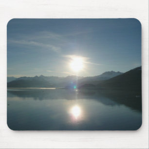 Sunrise over College Fjord Alaska写真 マウスパッド
