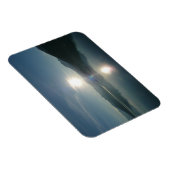 Sunrise over College Fjord Alaska写真 マグネット (右側)