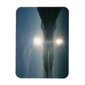 Sunrise over College Fjord Alaska写真 マグネット (縦)