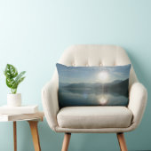 Sunrise over College Fjord Alaska写真 ランバークッション (椅子)