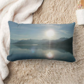 Sunrise over College Fjord Alaska写真 ランバークッション (ブランケット)