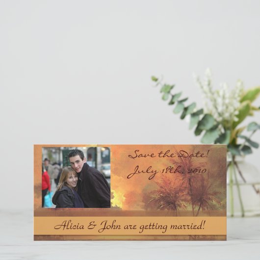 Sunrise Over Diamond Head Save the Dateフォトカード セーブザデート (スタンド正面)