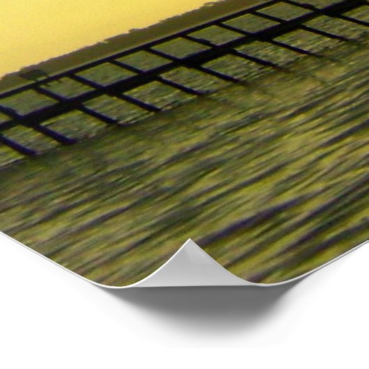 Sunrise over dock ポスター (角)