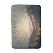 Sunrise Over Forest Mountains バスマット (正面縦)