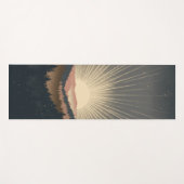 Sunrise Over Forest Mountains ヨガマット (正面(横))