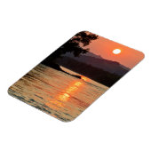 Sunrise Over Katun素晴らし River写真 マグネット (左側)