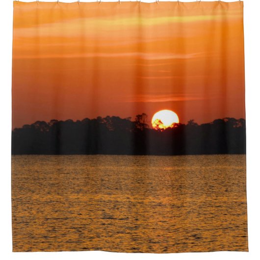 Sunrise Over Perdido Bay シャワーカーテン (正面)