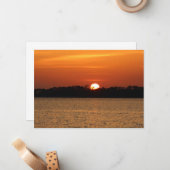 Sunrise Over Perdido Bay ノートカード (正面/裏面インサイチュ)