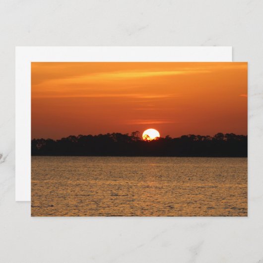 Sunrise Over Perdido Bay ノートカード (正面/裏面)