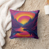 Sunrise Over The Lake クッション (ブランケット)