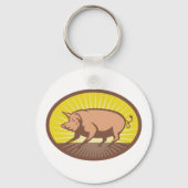 Sunrise Pig キーホルダー (裏面)