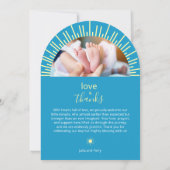 Sunrise Preemie Birth Announcement Card 招待状 (裏面)