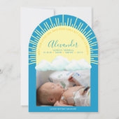 Sunrise Preemie Birth Announcement Card 招待状 (正面)