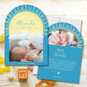 Sunrise Preemie Birth Announcement Card 招待状