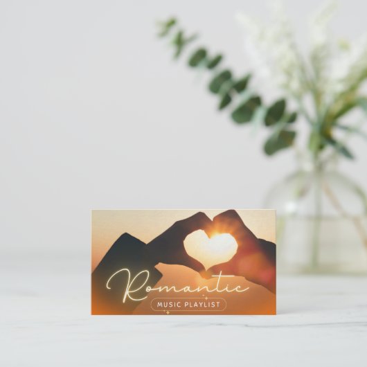 Sunrise Relaxing Music Tee 名刺 (スタンド正面)