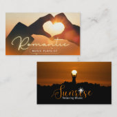 Sunrise Relaxing Music Tee 名刺 (正面/裏面)