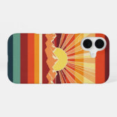 Sunrise Retro Peaks iPhone 16ケース (裏面横)