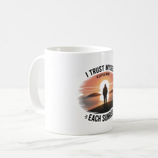 Sunrise Self-Trust Combo Mug  コーヒーマグカップ (正面左)