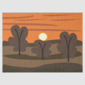 Sunrise Sky Scenic Landscape 薄葉紙 (正面)