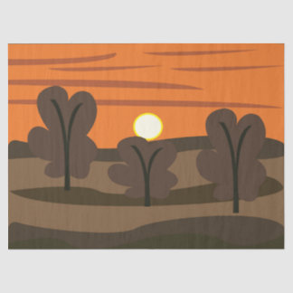 Sunrise Sky Scenic Landscape 薄葉紙