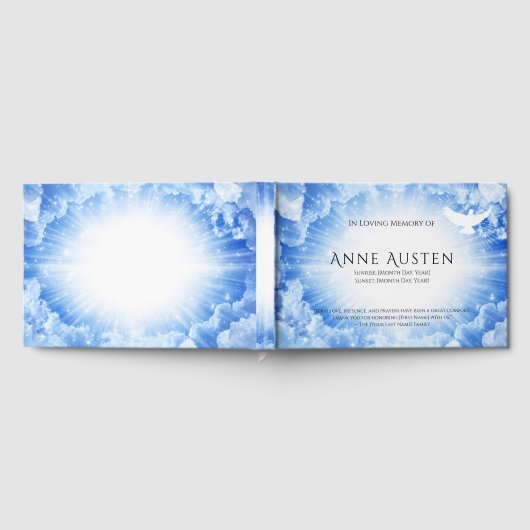 Sunrise & Sunset Funeral Guest Book ゲストブック (全面)