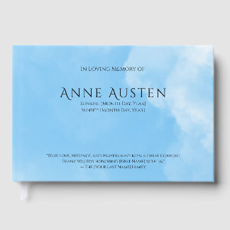 Sunrise & Sunset Funeral Guest Book ゲストブック