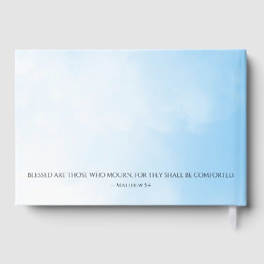 Sunrise & Sunset Funeral Guest Book ゲストブック (裏面)