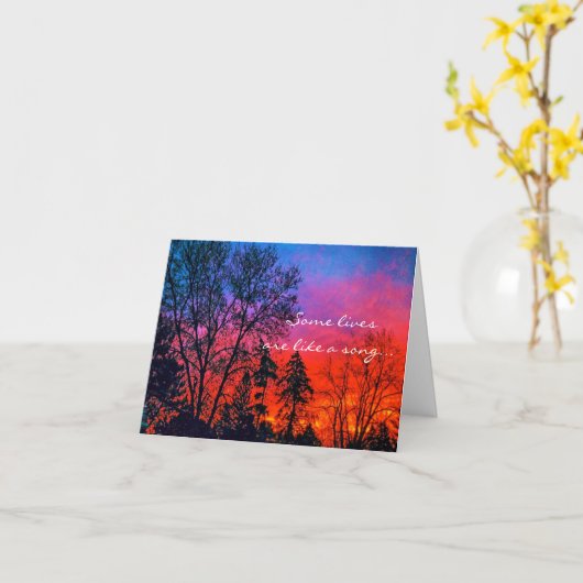 Sunrise sympathy card カード (黄色い花)