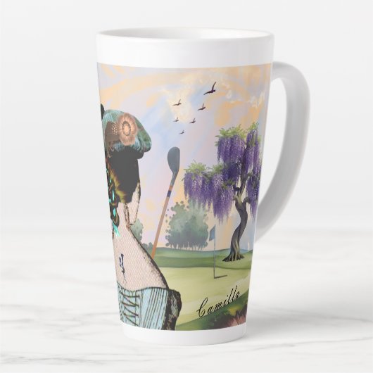 Sunrise Tee Time Latte Mug カフェラテマグ (右アングル)