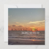 SUNRISE WISHING 5.25 x 5.25カード 招待状 (正面)