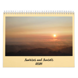 Sunrises and Sunsets 2026 カレンダー