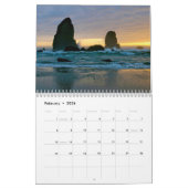 Sunrises and Sunsets 2026 Calendar カレンダー (2月 2026)