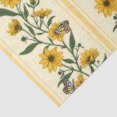 Sunrootフローラストライプオン（オフ白） 薄葉紙 (詳細)