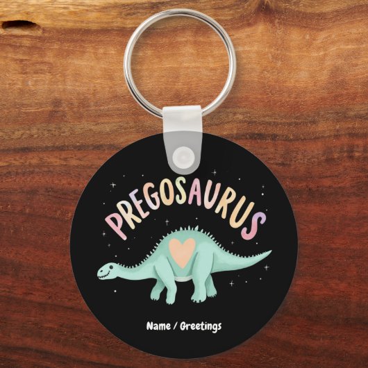 Sun's Out Bumps Out Groovy Pregosaurus おもしろい Dino キーホルダー (正面)